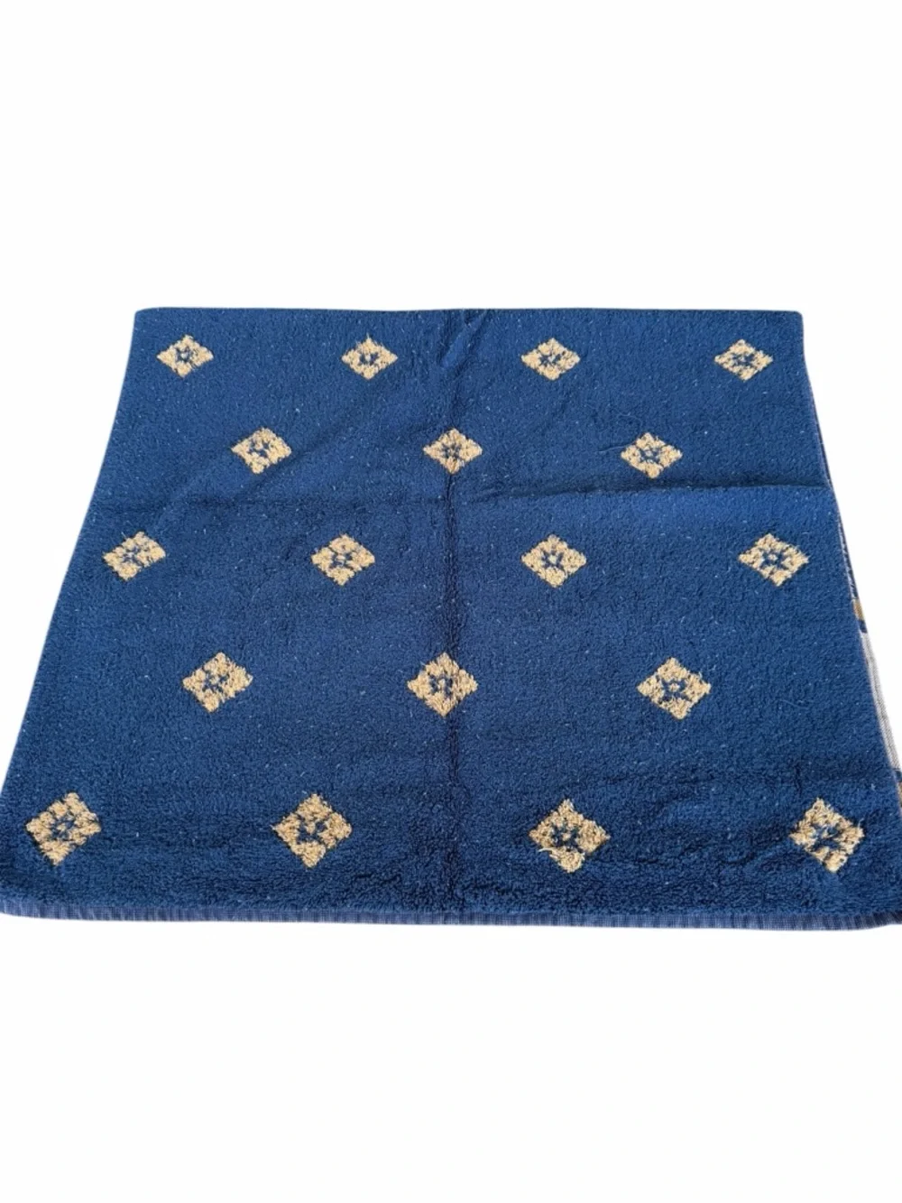 VTG Celestial Sun Moon Stars Cherub Angel Bath Towel Set Damaged Cutter READ